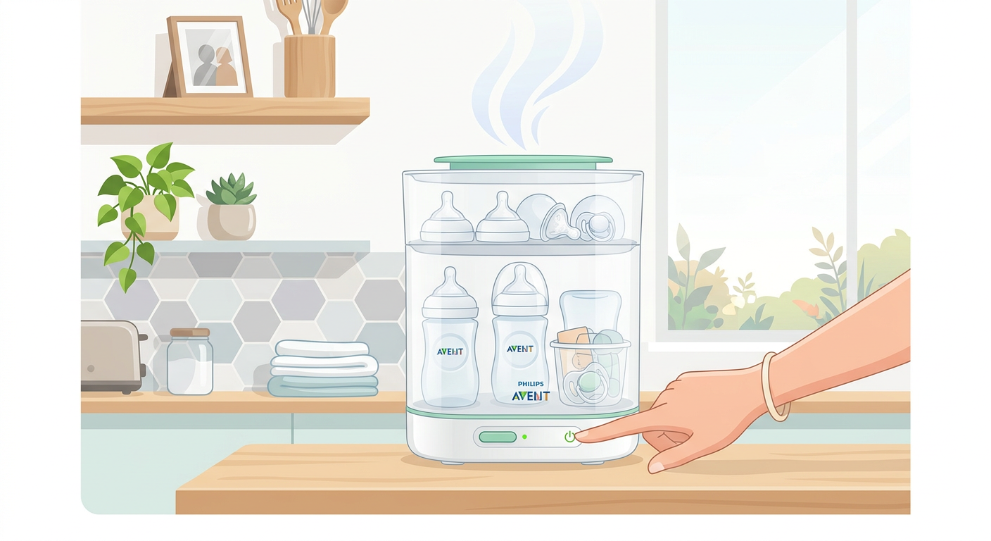菌が気になる春、哺乳瓶除菌器はスチームとUVどちらが速くて信頼できる？ 관련 이미지