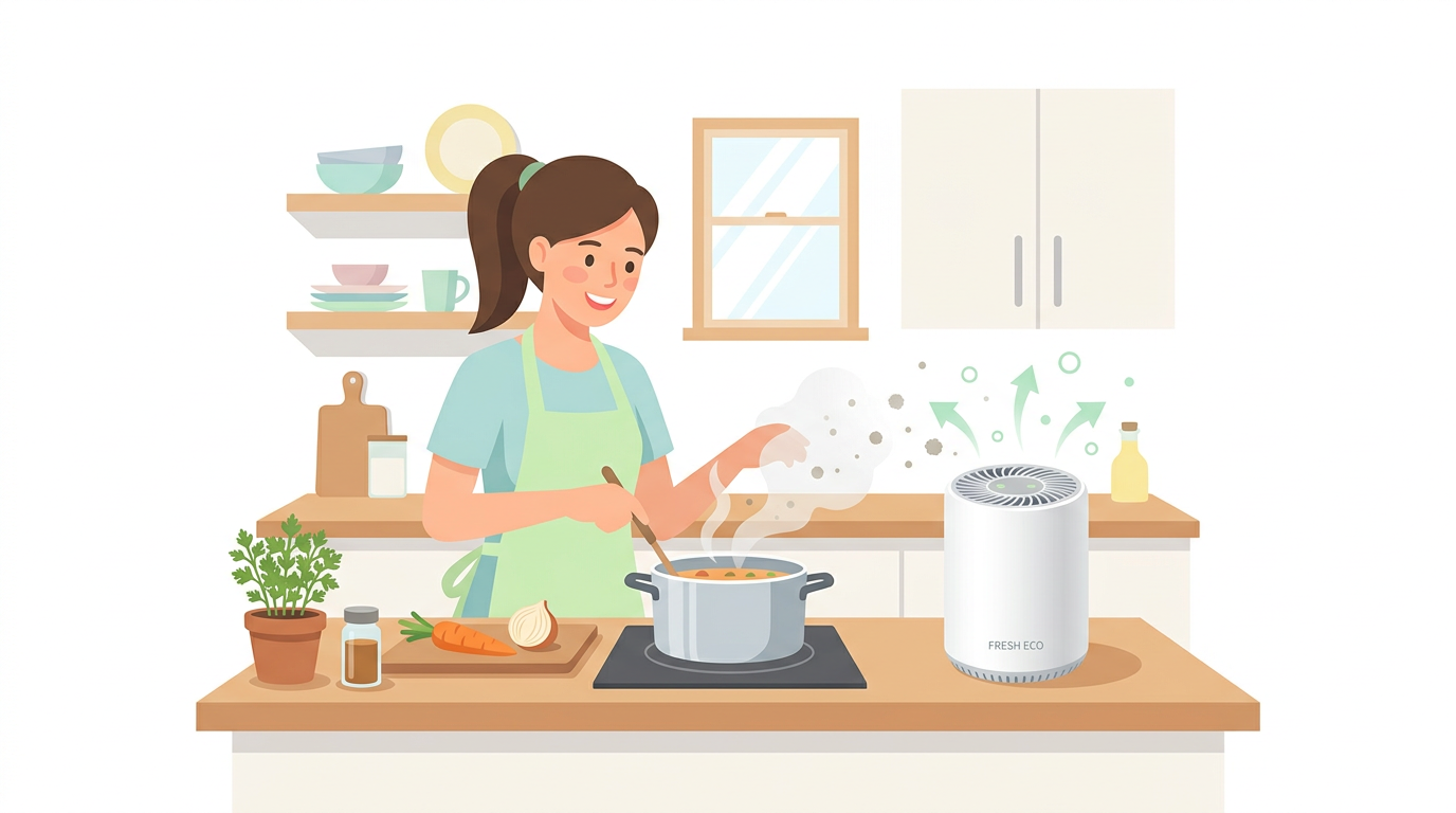 春の引っ越しシーズンや新婚家庭でもよく選ばれている、料理のにおいが残りにくいキッチン用ミニ空気清浄機を比較 관련 이미지